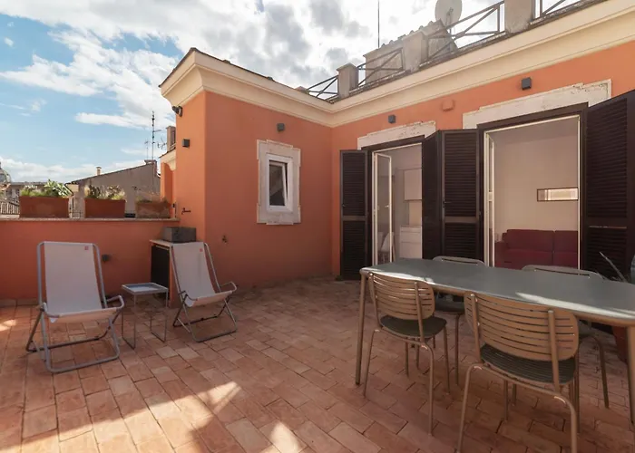 With Terrace In Via Del Pellegrino - Fromhometorome Daire Roma